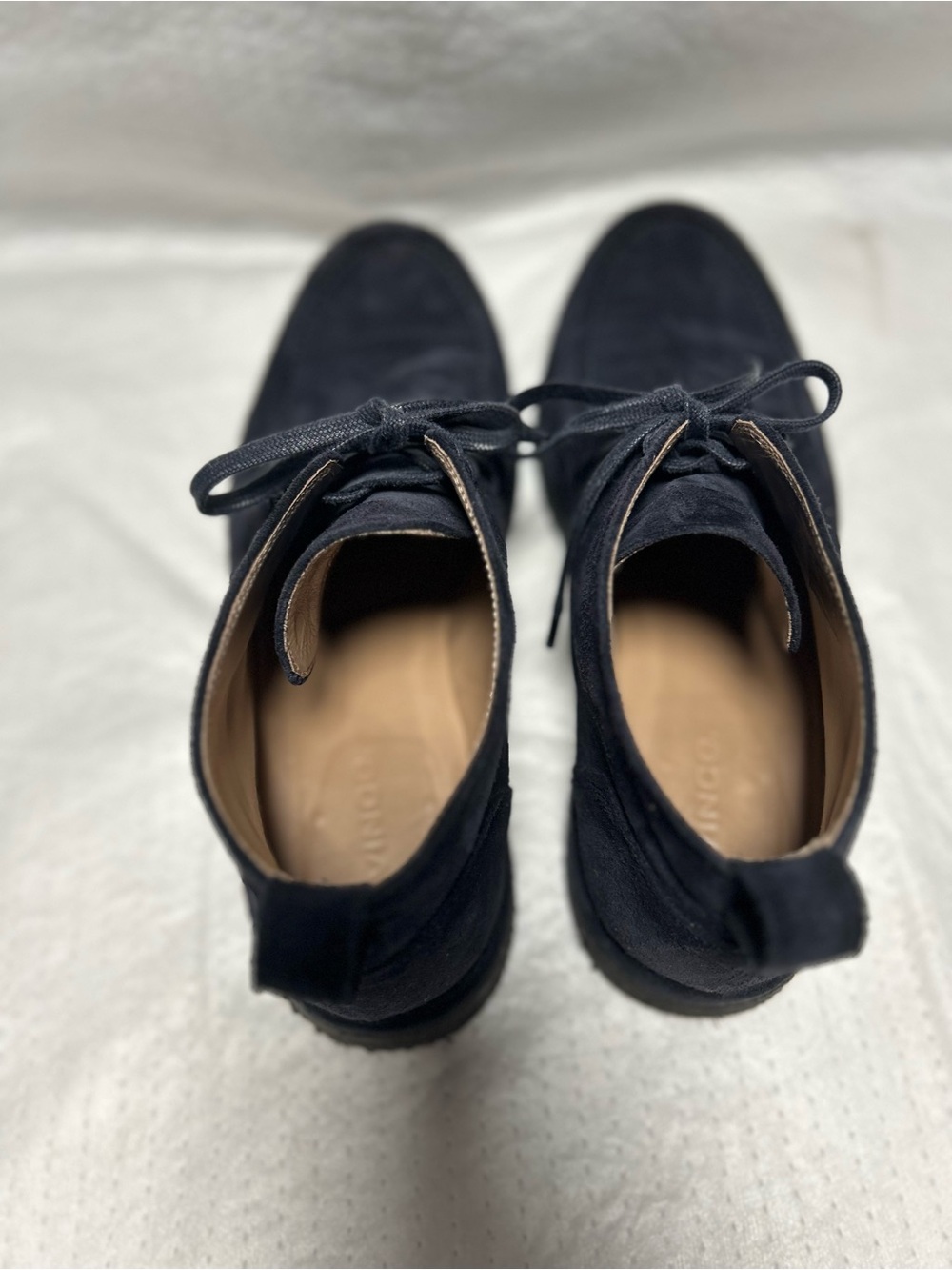 Men's Vince Navy Suede Chukka Boots - Picture 10 of 11
